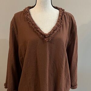 Chico’s fringed top